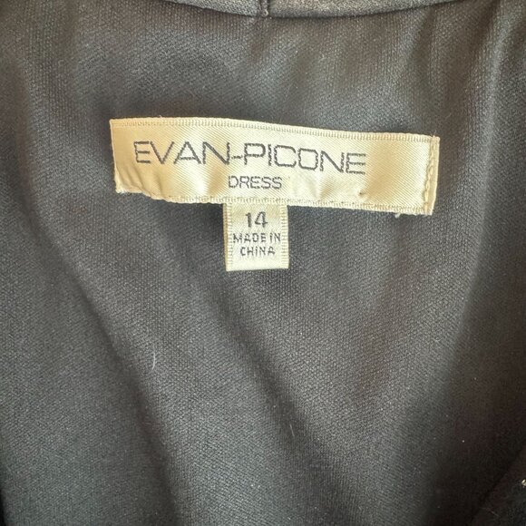 Evan Picone Polka Dot Halter Mesh Dress Women 14 Tank Empire Waist Y2K Babydoll - Picture 5 of 7